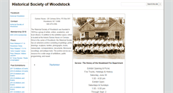 Desktop Screenshot of historicalsocietyofwoodstock.org