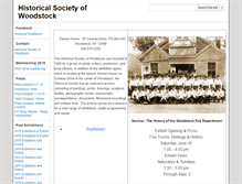 Tablet Screenshot of historicalsocietyofwoodstock.org